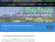 Tablet Screenshot of herzegdaytours.com